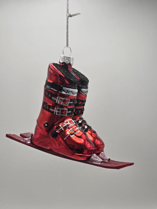 Ski Stiefel rot #9
