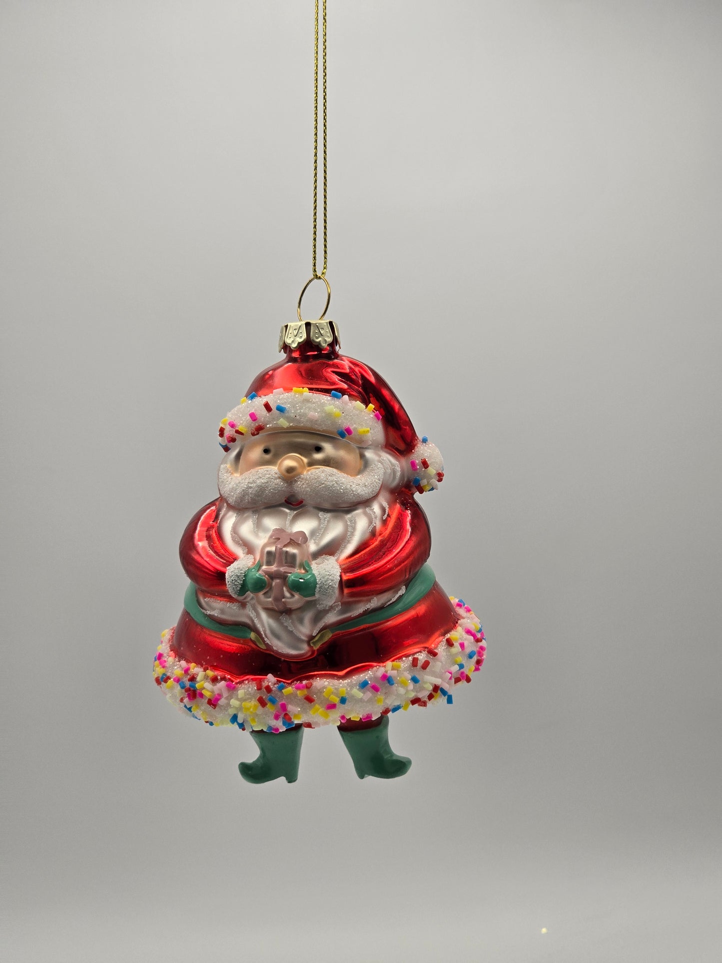 Weihnachtsmann Kuchen Kleid verziert #26