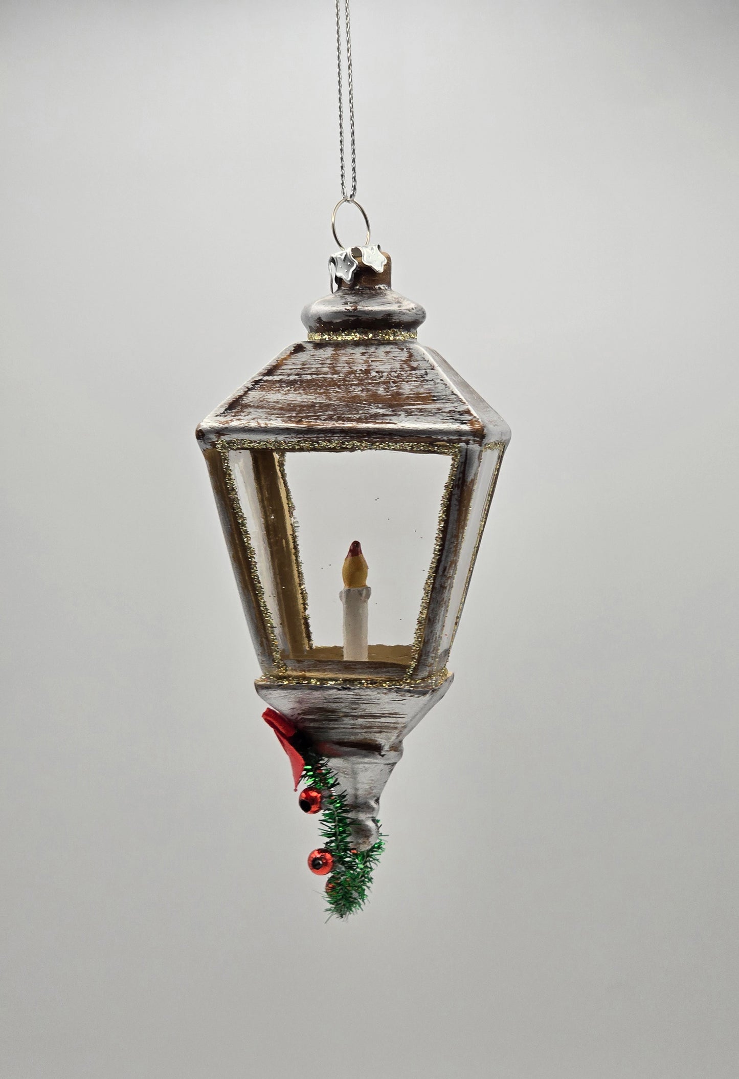 Laterne mit Weihnachtskranz #26