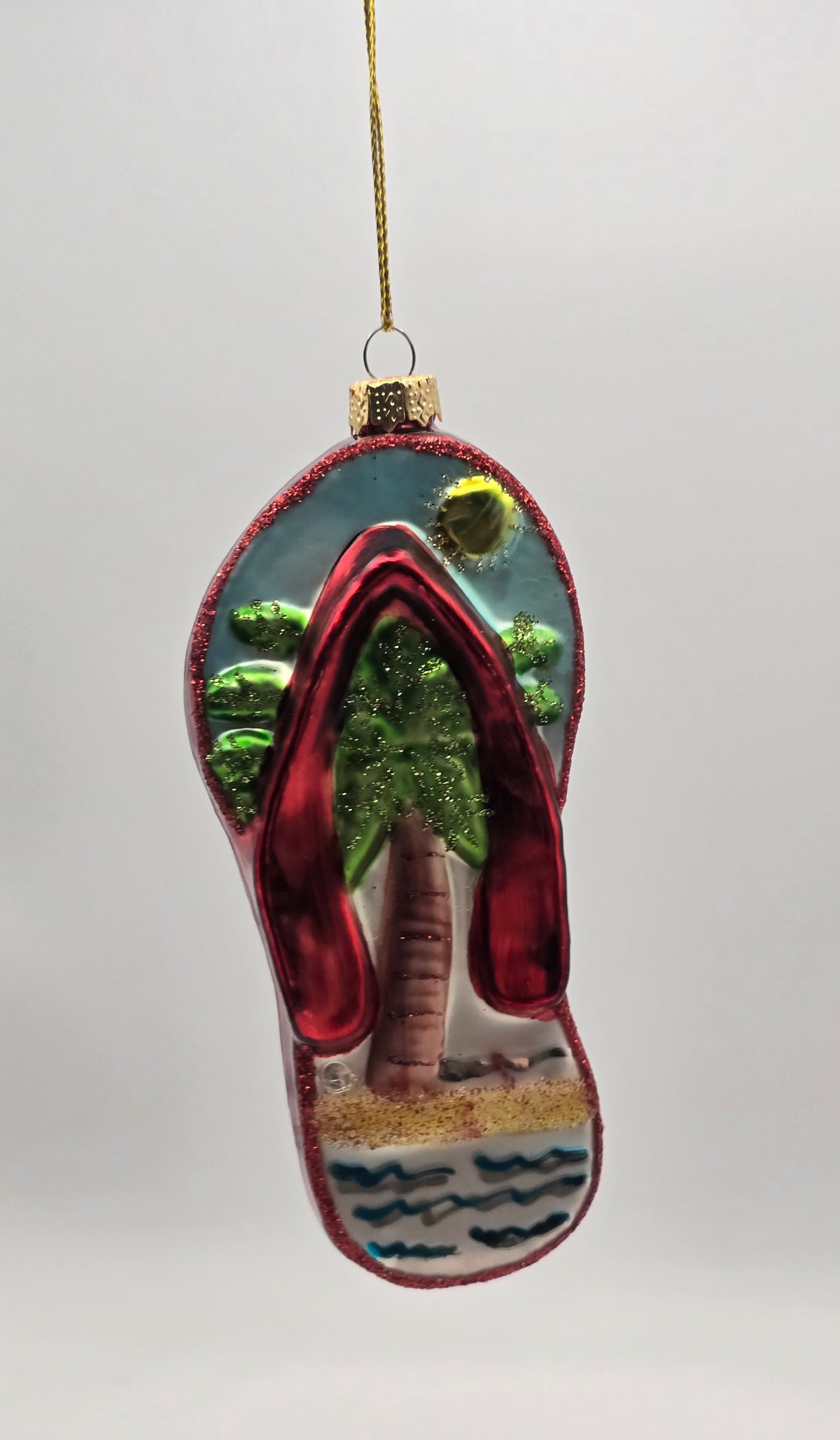 Flip Flop mit Palme rot #27
