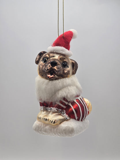 Mops Hund Weihnachtskostüm auf Kissen #27