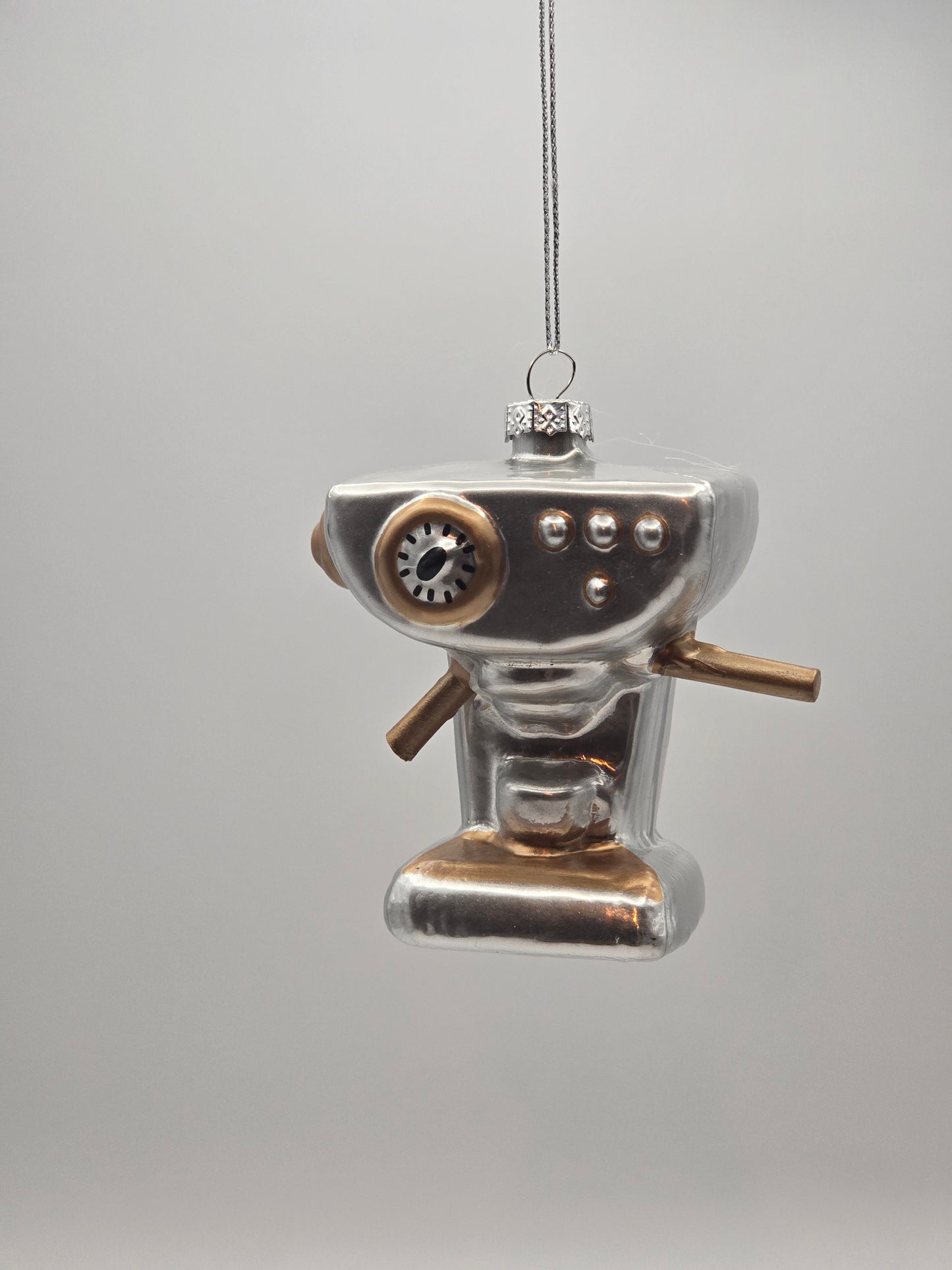 Kaffeemaschine silber gold #27