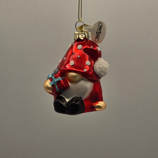 Wichtel mit Geschenk rot #28