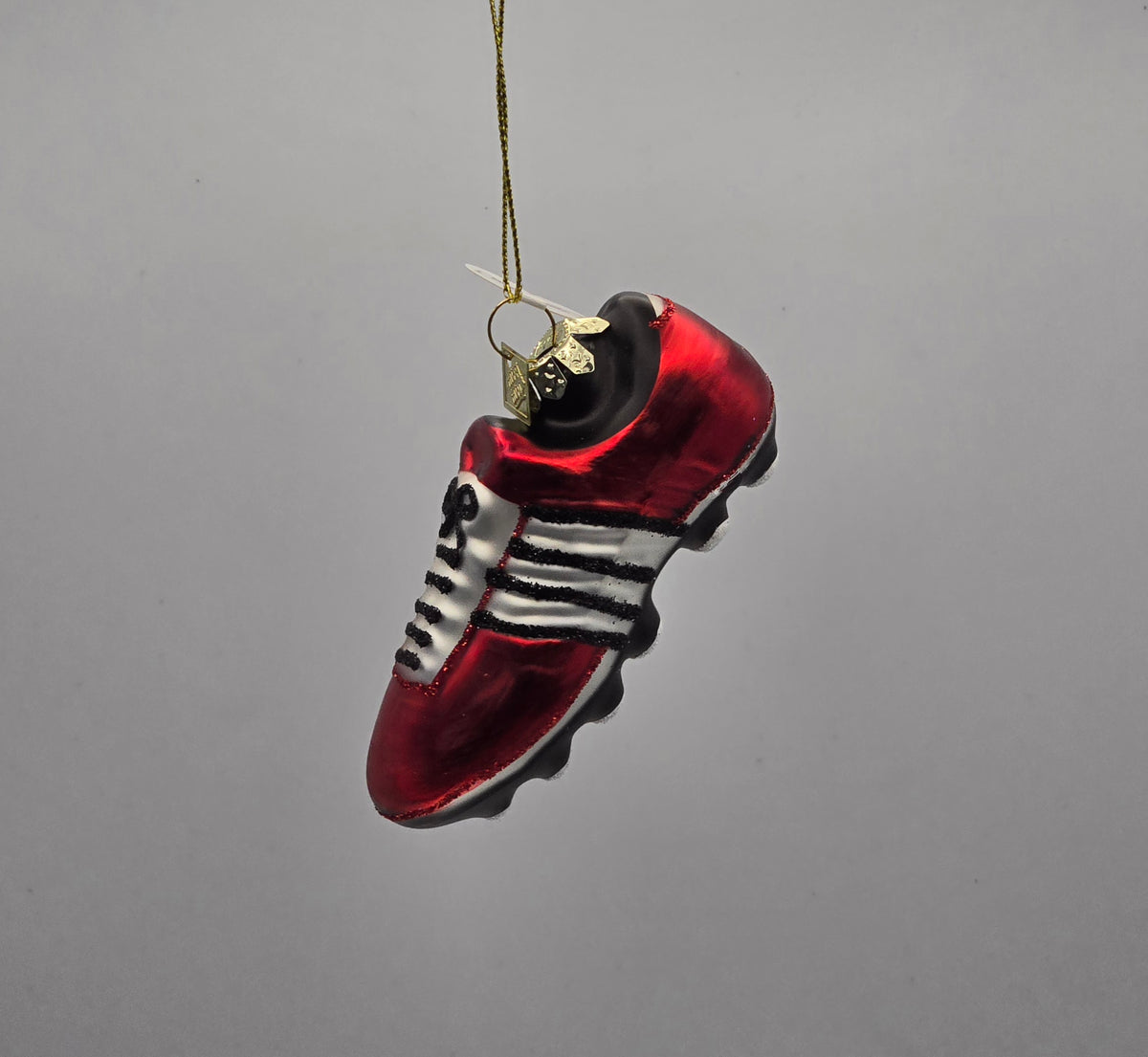 Fußballschuh rot-schwarz-weiß #28