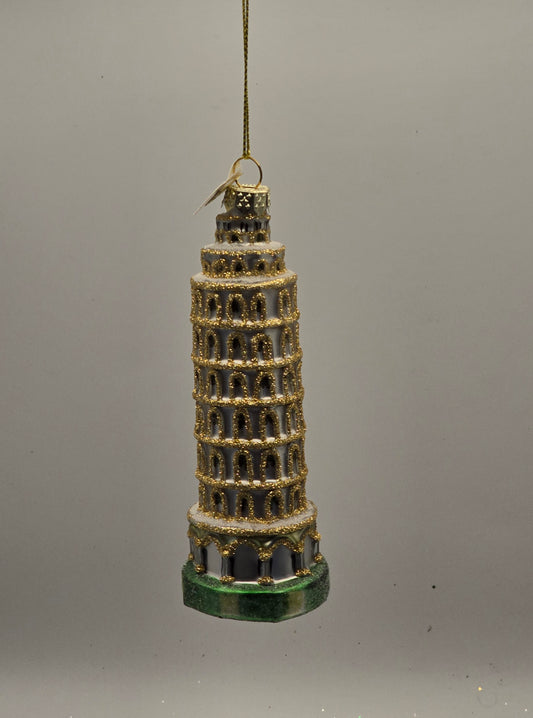 Schiefer Turm von Pisa gold verziert #28