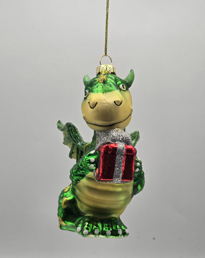 Dinosaurier mit Geschenk – Grün #31