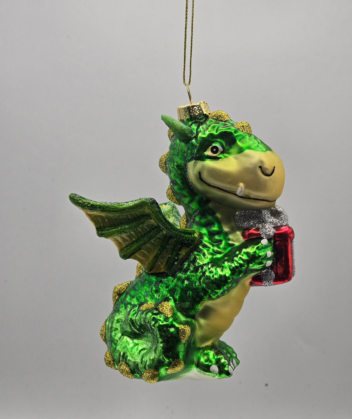 Dinosaurier mit Geschenk – Grün #31