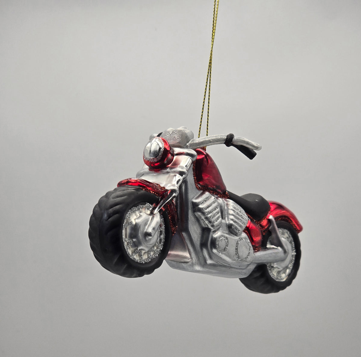 Motorrad im Harley-Stil – Rot, Silber und Schwarz #31