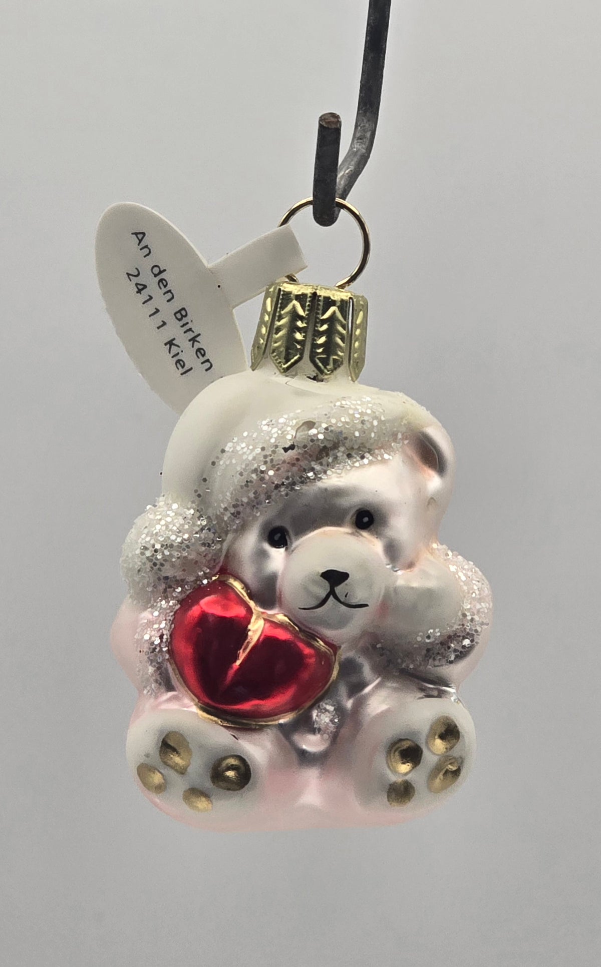 Weißer Teddy mit rotem Herz #31