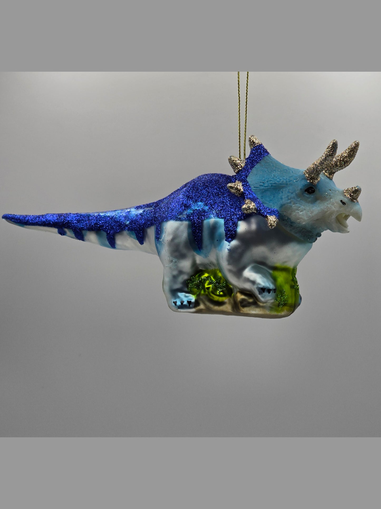 Dino Triceratops blau