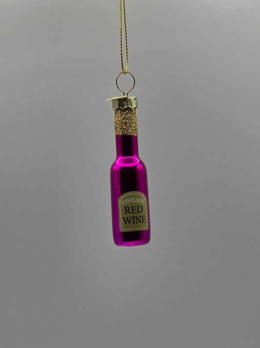 Vintage Rotwein Flasche klein