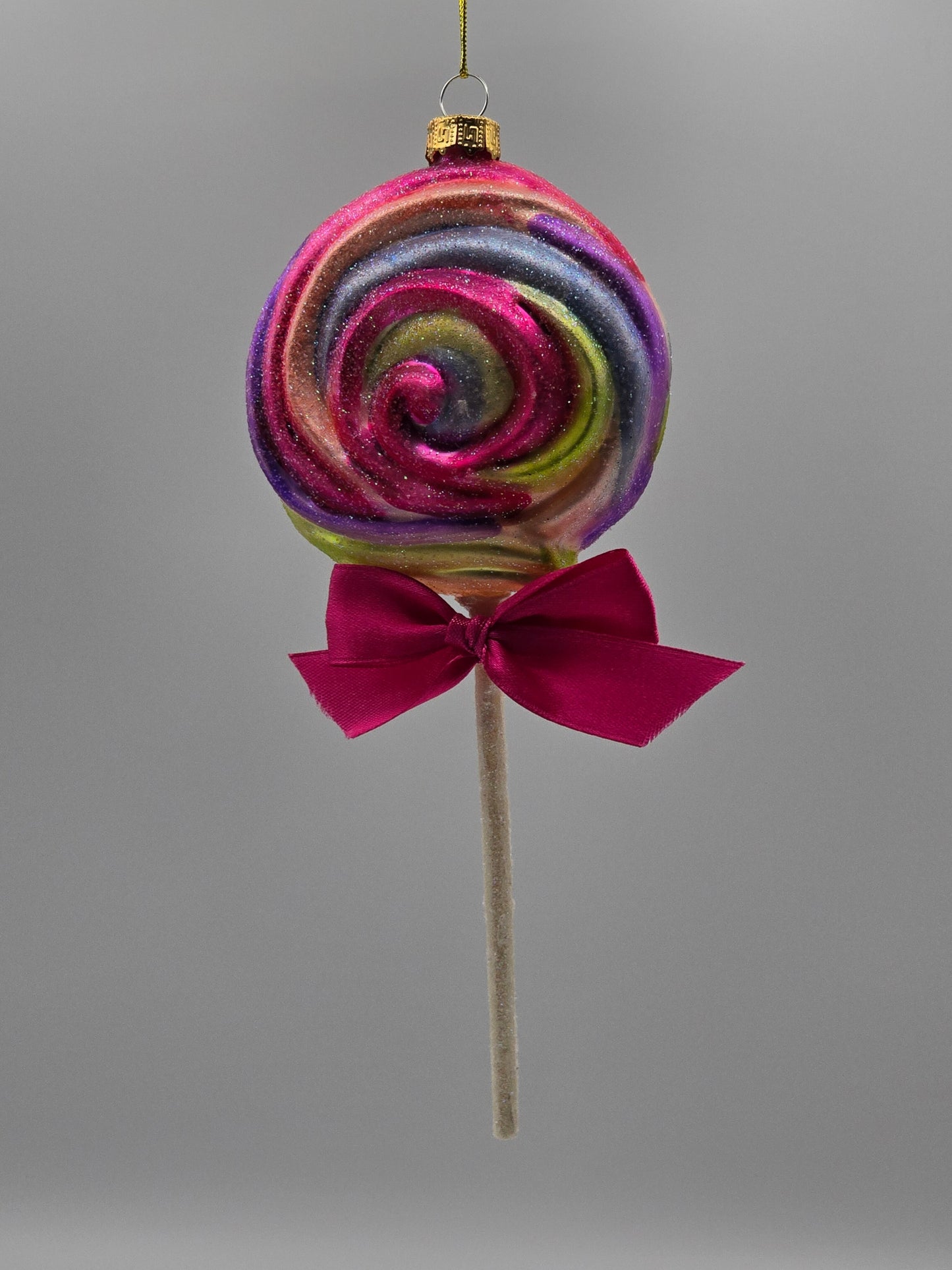 Bunter Lolly mit Schleife