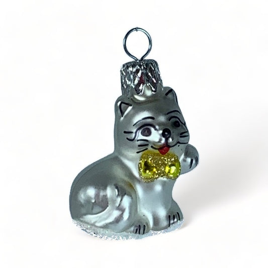 Mini Katze silber